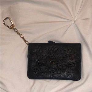 Louis Vuitton key pouch monogram empreinte black